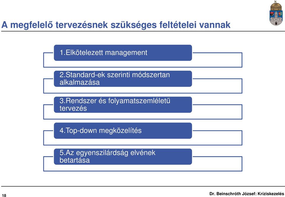 Standard-ek szerinti módszertan alkalmazása 3.