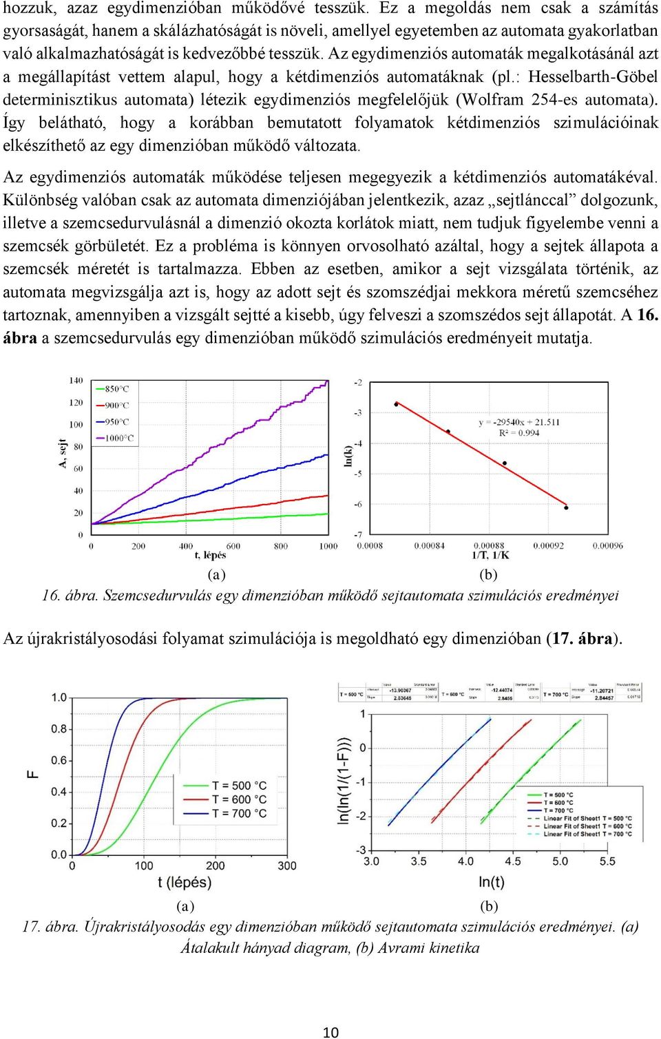 Az egydimenziós automaták megalkotásánál azt a megállapítást vettem alapul, hogy a kétdimenziós automatáknak (pl.