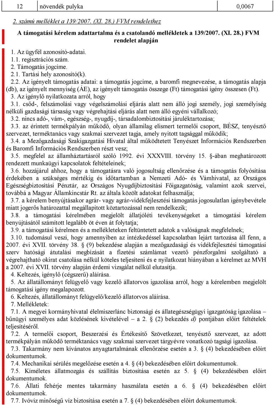Támogatás jogcíme. 2.