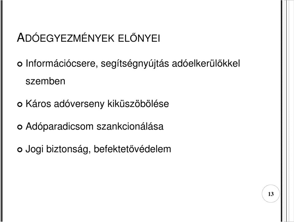 Káros adóverseny kiküszöbölése