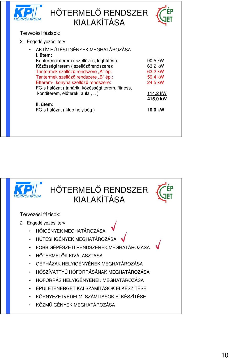 : Étterem-, konyha szellőző rendszere: FC-s hálózat ( tanárik, közösségi terem, fitness, konditerem, előterek, aula,.. ) II.