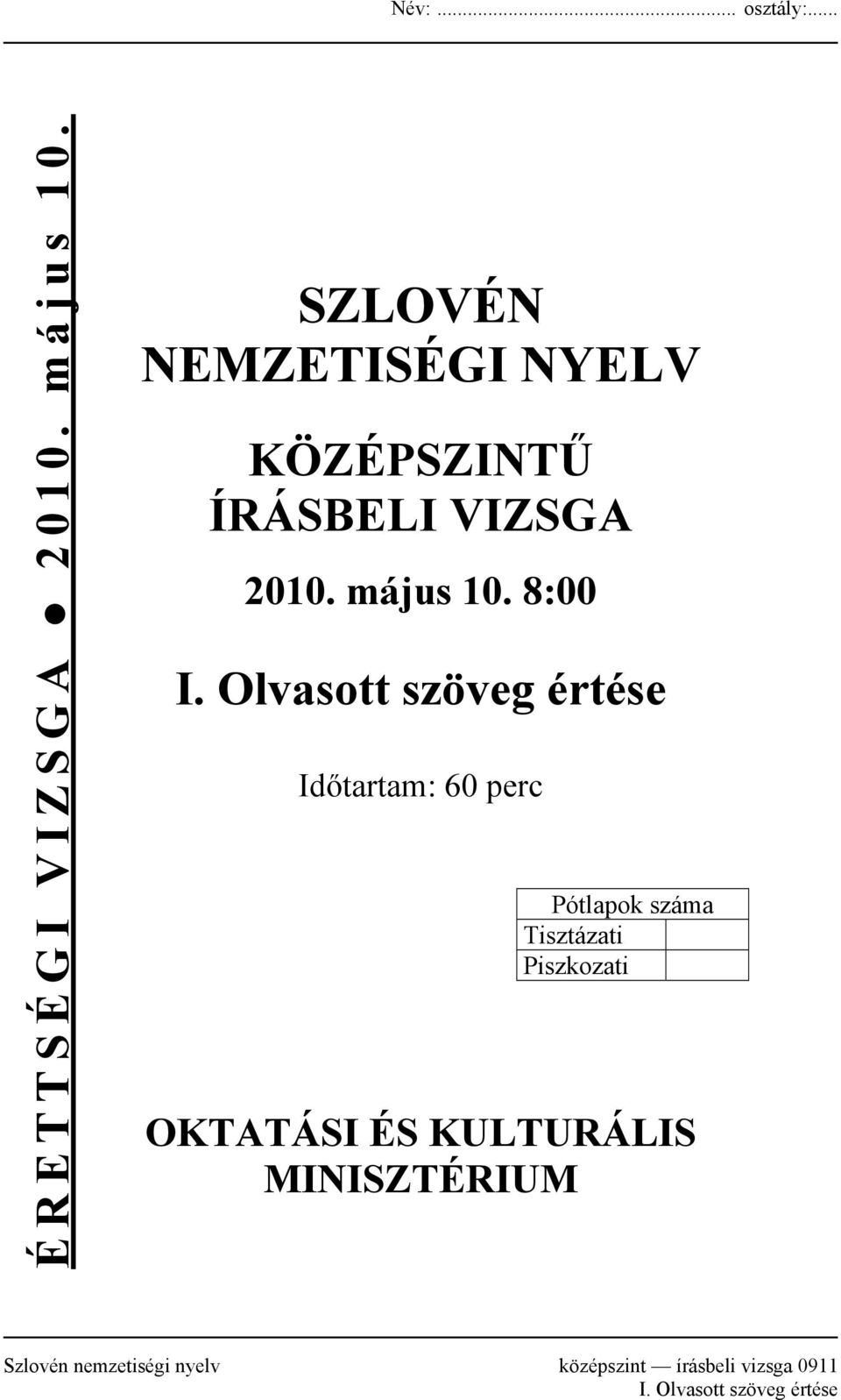 8:00 I.