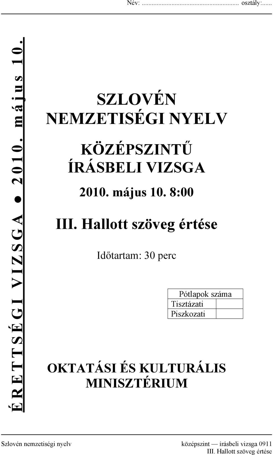 8:00 III.