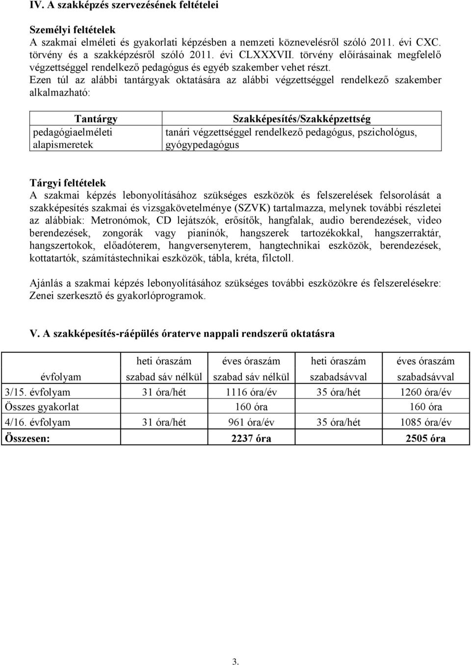 Ezen túl az alábbi tantárgyak oktatására az alábbi végzettséggel rendelkező szakember alkalmazható: Tantárgy pedagógiaelméleti alapismeretek Szakképesítés/Szakképzettség tanári végzettséggel