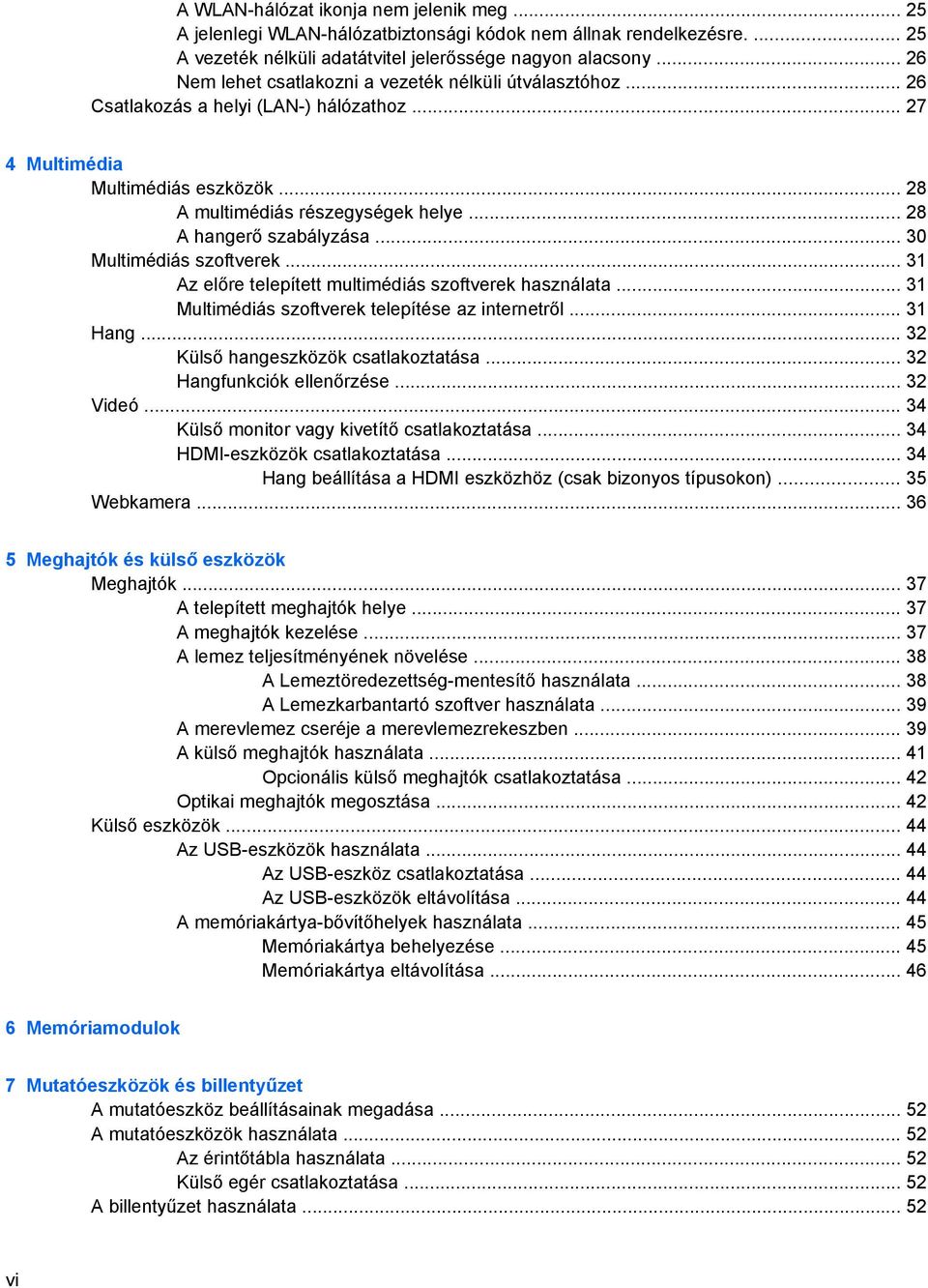 .. 28 A hangerő szabályzása... 30 Multimédiás szoftverek... 31 Az előre telepített multimédiás szoftverek használata... 31 Multimédiás szoftverek telepítése az internetről... 31 Hang.