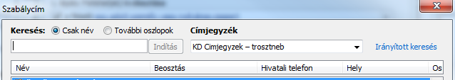 A Tárgymezőben adott szó szerepel linkre kattintva (2. lépés), adja meg a szűrni kívánt szót, kifejezést ( pl. a letöltés igazolást), majd nyomja meg az OK gombot.