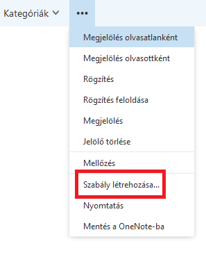 Hotmail levelező Nyissa meg a hotmailt Kattintson a Kategóriák mellett három