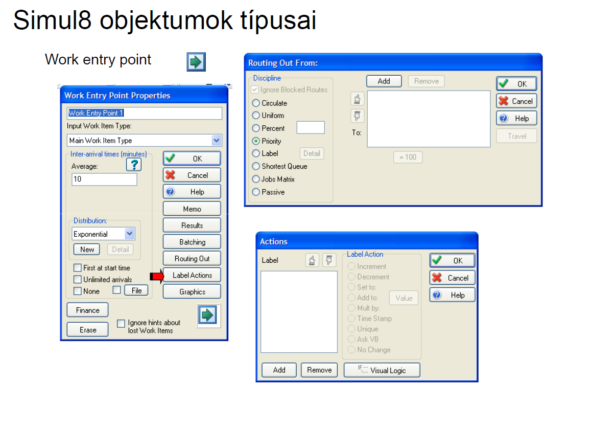 tulajdonság beállítás panelben van lehetőség az objektum kapcsolati rendszer logikájának meghatározására is. 4. @RISK 39.