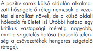 A vonalmenti hőátbocsátási tényező = 0,22 W/mK, az eredő hőátbocsátási tényező U = 0,35 W/m 2 K.