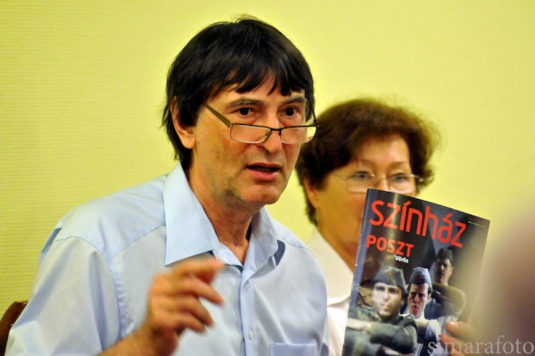Sándor L. István és Császár Angela / simarafoto Az első néhány nap versenyelőadásai (Énekes madár, Alkésztisz, Opera ultima, I.