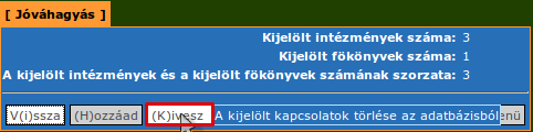 Hasonlóképpen mint az előbb válasszuk ki a főkönyveket, amelyeket használni szeretnénk, majd nyomjuk meg a Tovább a jelöltekkel vagy a Tovább a szűrtekkel gombot attól függően, hogy kijelöltük-e a