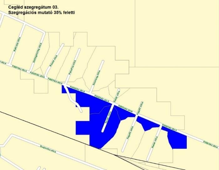 A lakások komfortfokozat szerinti mutatói a szegregátumban, az ahhoz tartozó városrészben és Cegléden, 2011 Forrás: KSH Népszámlálás 2011 alapján Egészségre káros környezeti tényezők Gyakori a