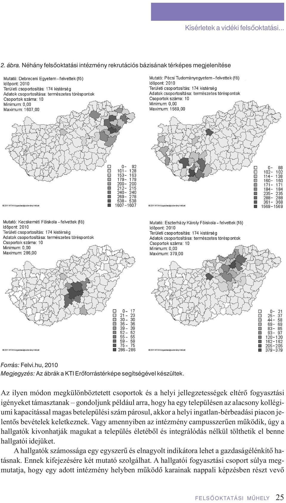 Az ilyen módon megkülönböztetett csoportok és a helyi jellegzetességek eltérô fogyasztási igényeket támasztanak gondoljunk például arra, hogy ha egy településen az alacsony kollégiumi kapacitással