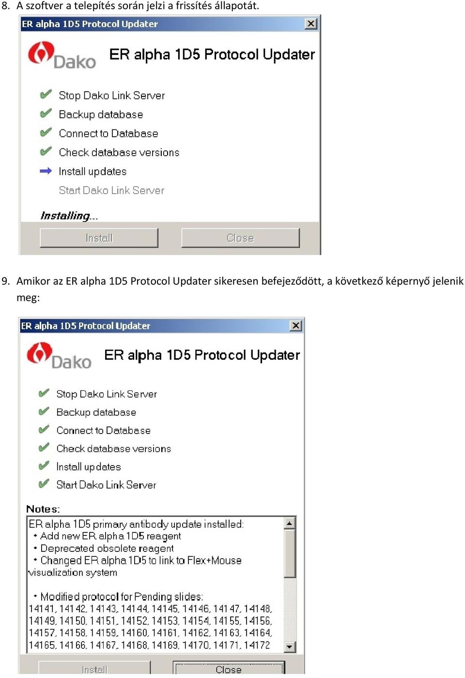 Amikor az ER alpha 1D5 Protocol Updater