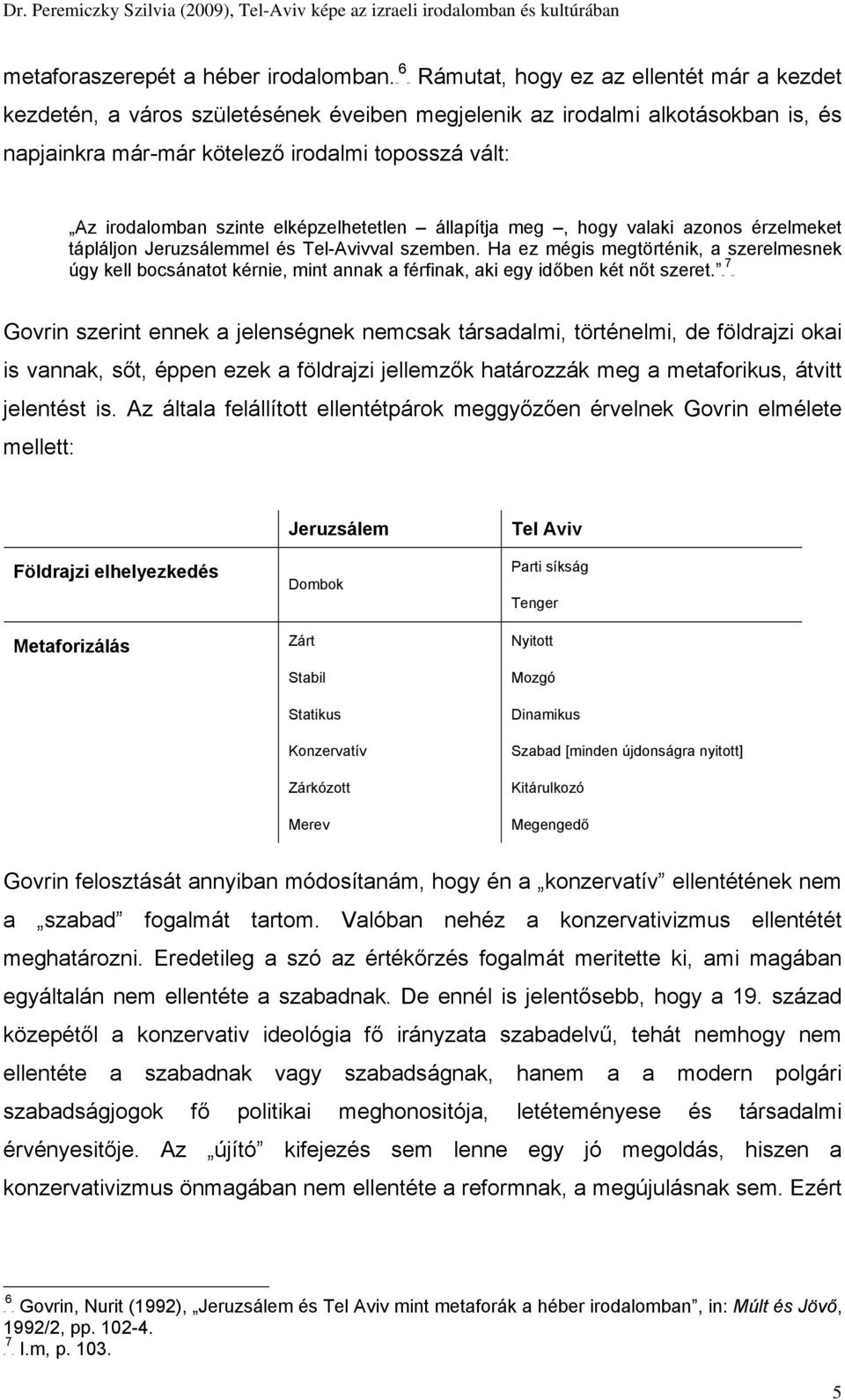 szinte elképzelhetetlen állapítja meg, hogy valaki azonos érzelmeket tápláljon Jeruzsálemmel és Tel-Avivval szemben.
