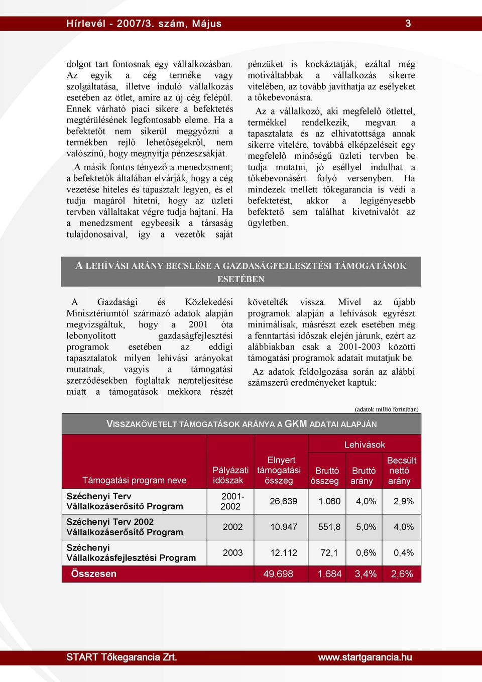 A másik fontos tényező a menedzsment; a befektetők általában elvárják, hogy a cég vezetése hiteles és tapasztalt legyen, és el tudja magáról hitetni, hogy az üzleti tervben vállaltakat végre tudja