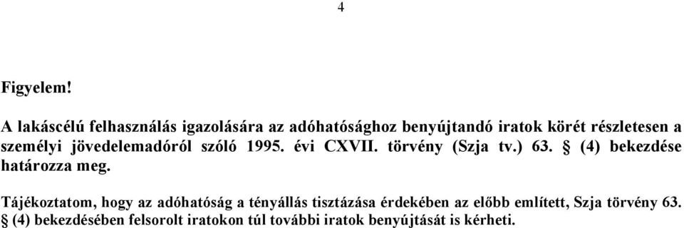 személyi jövedelemadóról szóló 1995. évi CXVII. törvény (Szja tv.) 63.