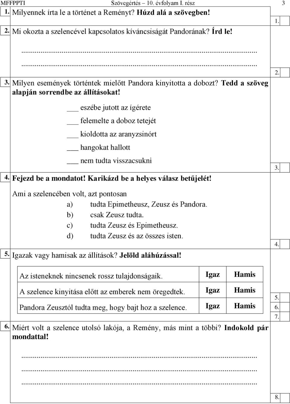 Iskolakód 2008/2009. S ZÖVEGÉRTÉS 10. évfo ly a m - PDF Ingyenes letöltés