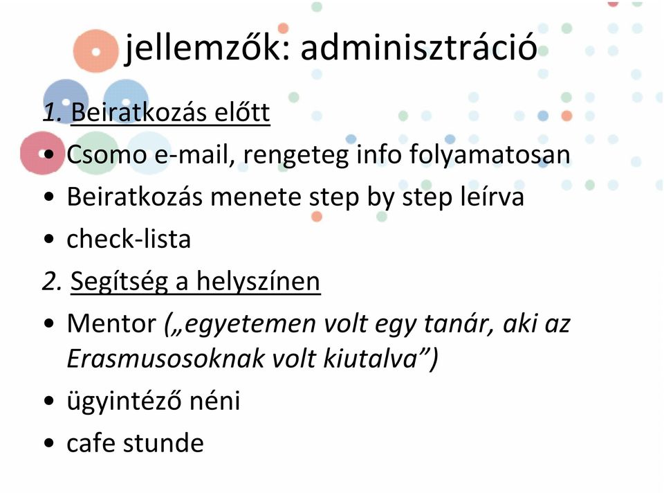 Beiratkozás menete step by step leírva check-lista 2.