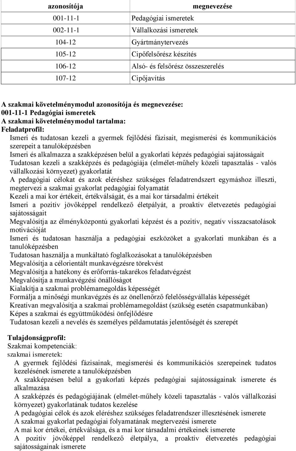 megismerési és kommunikációs szerepeit a tanulóképzésben Ismeri és alkalmazza a szakképzésen belül a gyakorlati képzés pedagógiai sajátosságait Tudatosan kezeli a szakképzés és pedagógiája