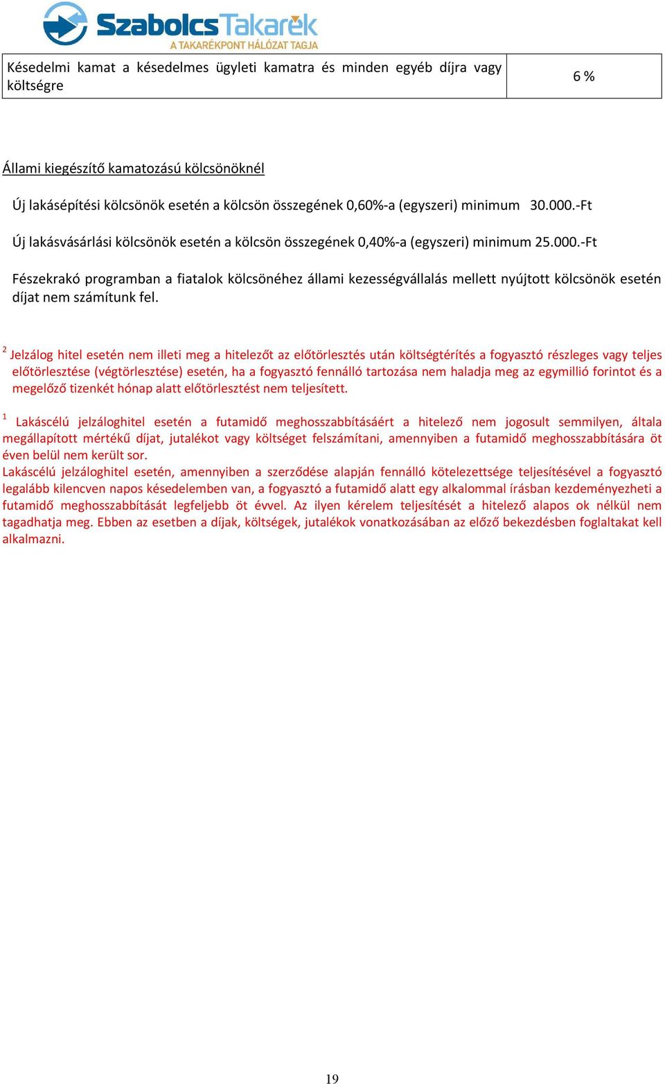 2 Jelzálog hitel esetén nem illeti meg a hitelezőt az előtörlesztés után költségtérítés a fogyasztó részleges vagy teljes előtörlesztése (végtörlesztése) esetén, ha a fogyasztó fennálló tartozása nem