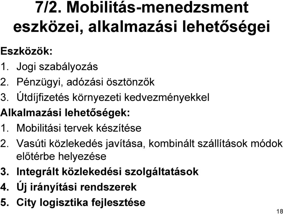 Mobilitási tervek készítése 2.