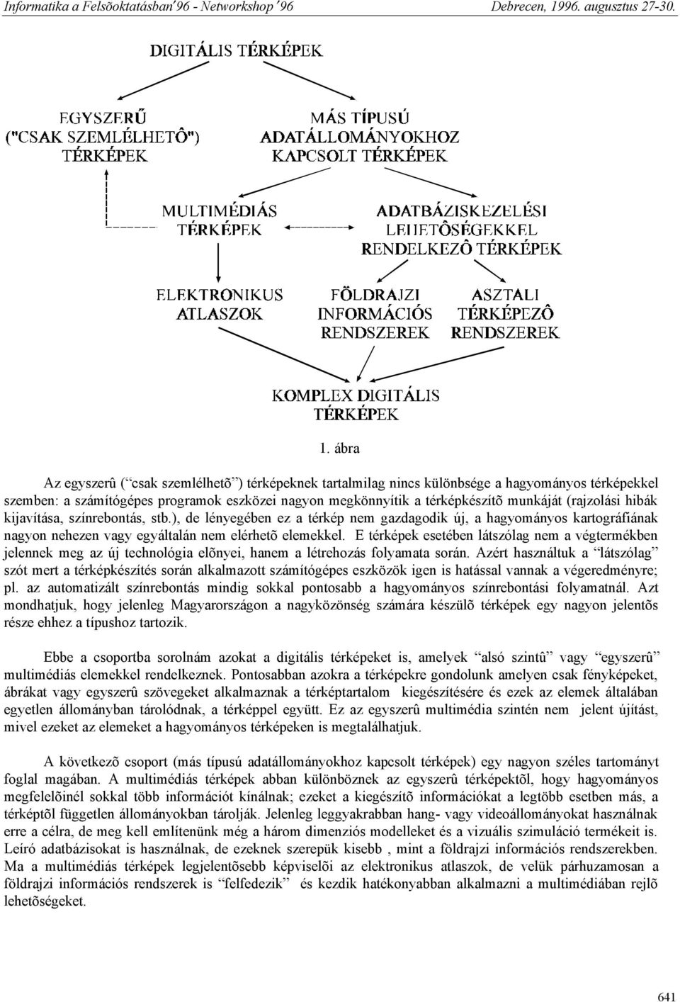 E térképek esetében látszólag nem a végtermékben jelennek meg az új technológia elõnyei, hanem a létrehozás folyamata során.