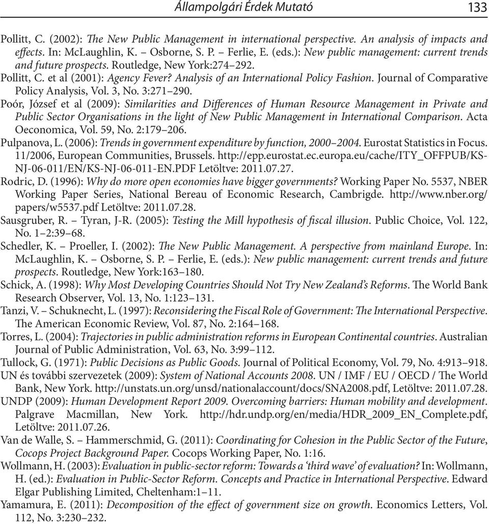 Journal of Comparative Policy Analysis, Vol. 3, No. 3:271 290.