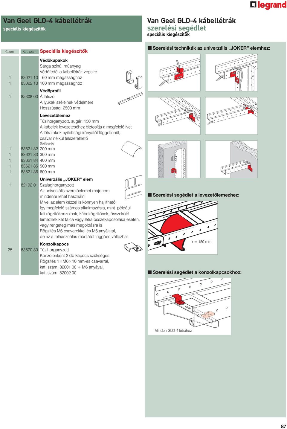 Van Geel GLO-4 kábellétrák elektrogalvanizált kötôelemek. Van Geel GLO-4  kábellétrák tûzihorganyzott kötôelemek - PDF Ingyenes letöltés