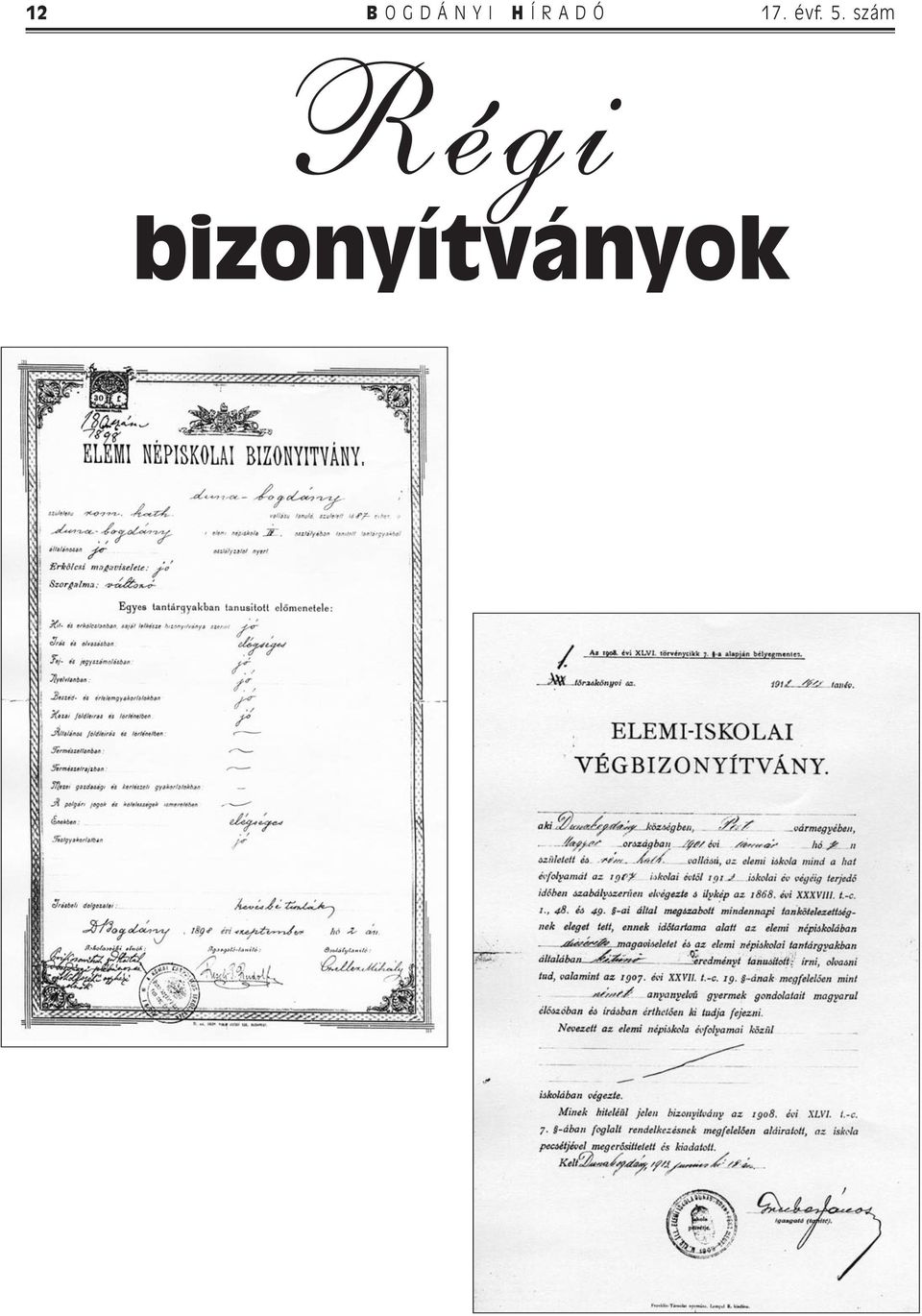 5. szám Régi