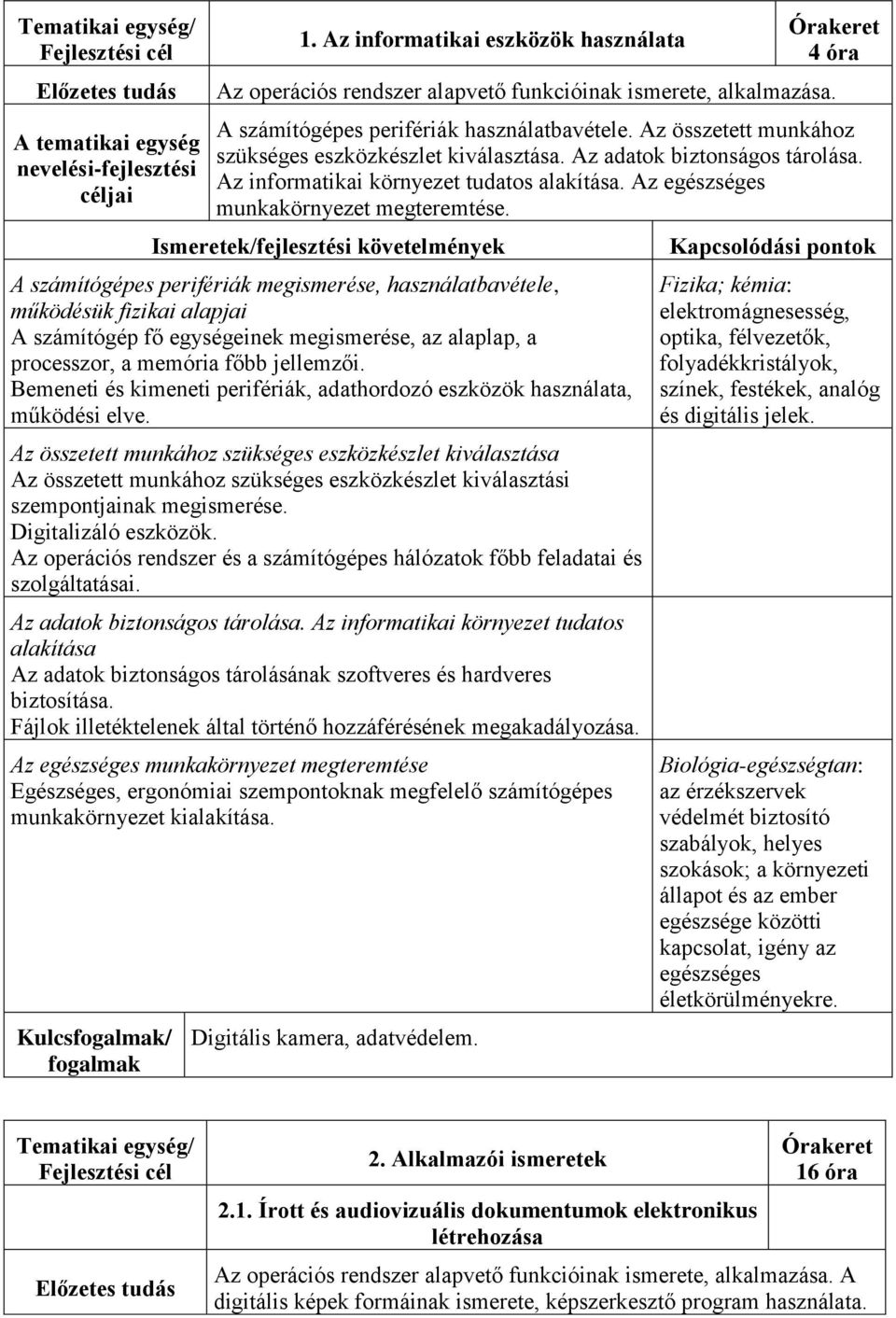 Az egészséges munkakörnyezet megteremtése.