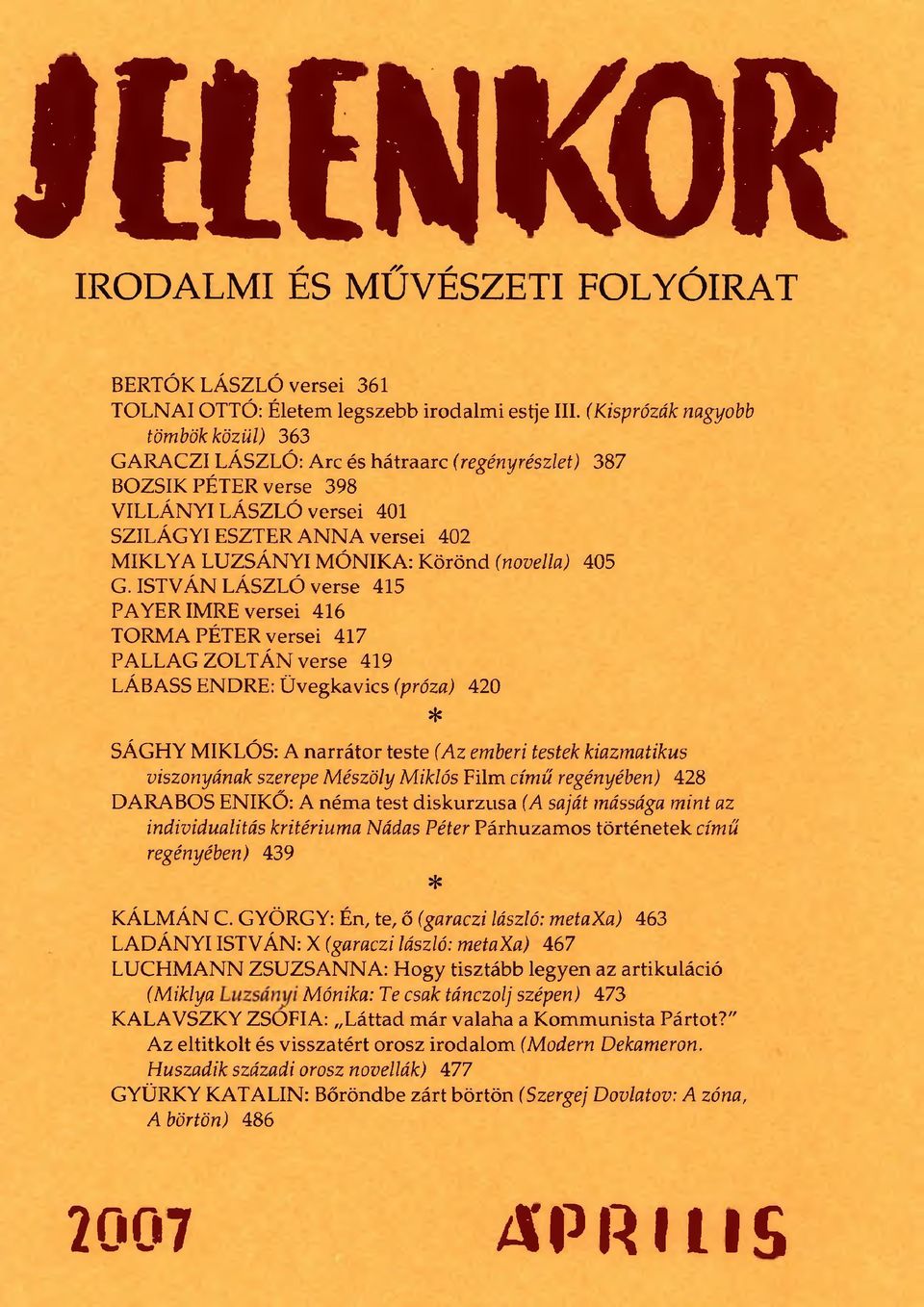 JELENKOR IRODALMI ÉS MŰVÉSZETI FOLYÓIRAT - PDF Free Download