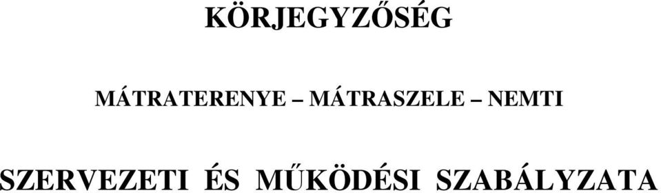 MÁTRASZELE NEMTI