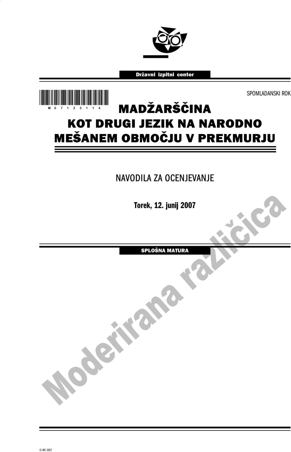 NARODNO MEŠANEM OBMOČJU V PREKMURJU NAVODILA