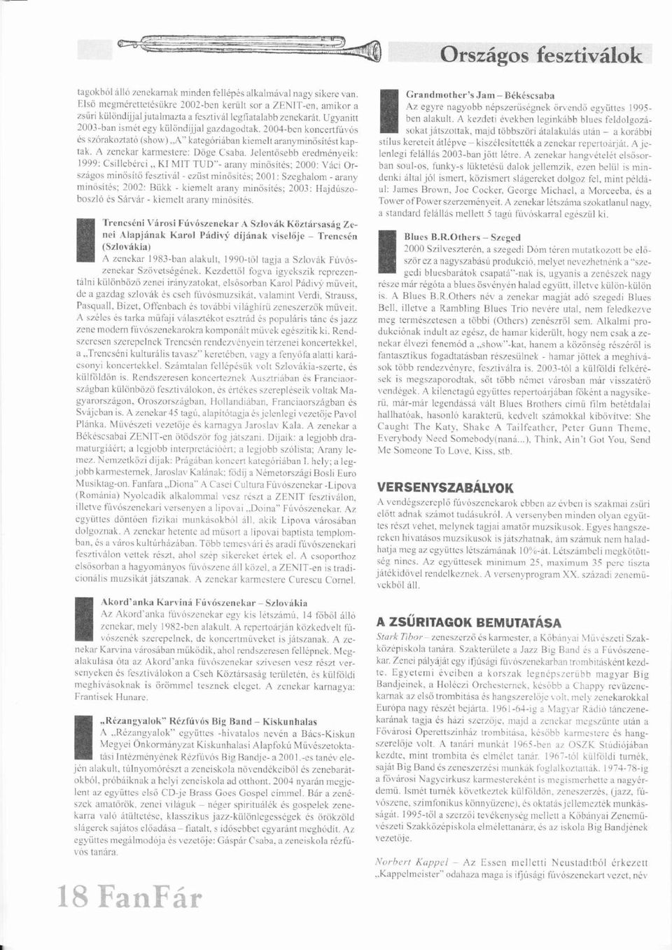Jelentősebbő eredmnyeik: 1999: Csillebrci,.