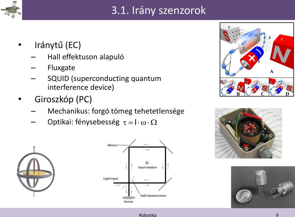 interference device) Giroszkóp (PC) Mechanikus: