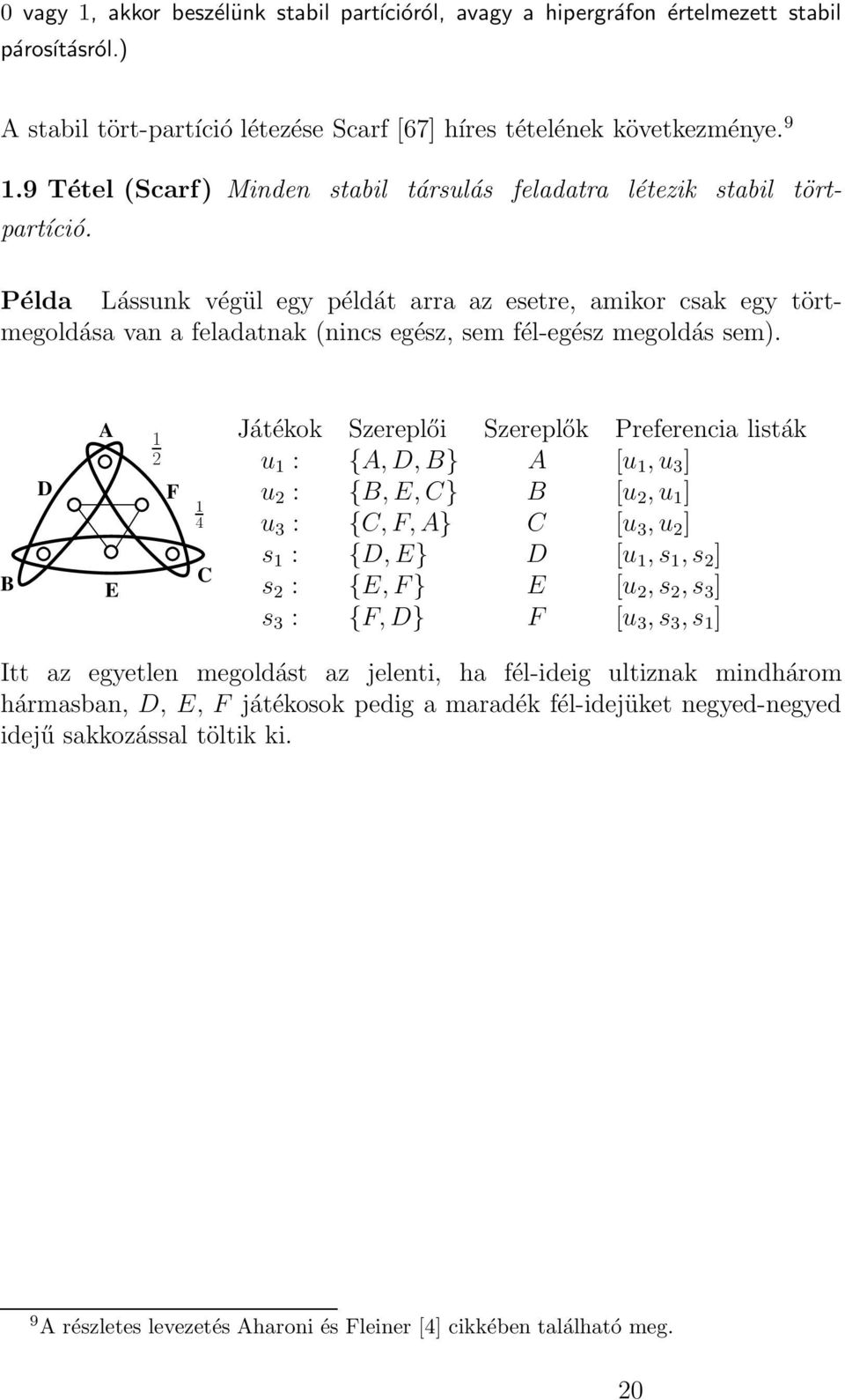 Példa Lássunk végül egy példát arra az esetre, amikor csak egy törtmegoldása van a feladatnak (nincs egész, sem fél-egész megoldás sem).