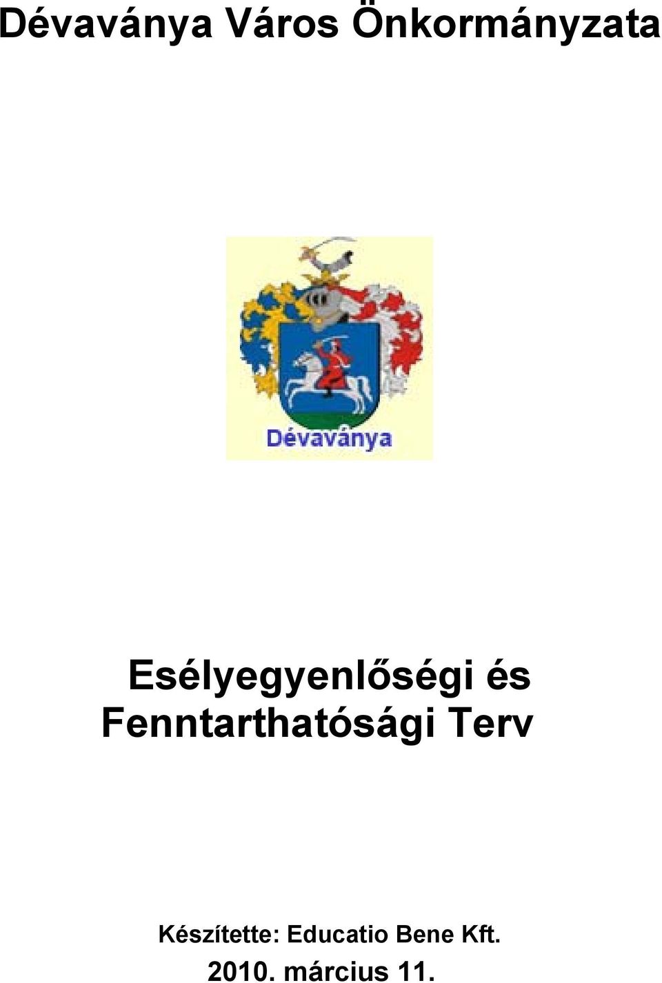 Fenntarthatósági Terv