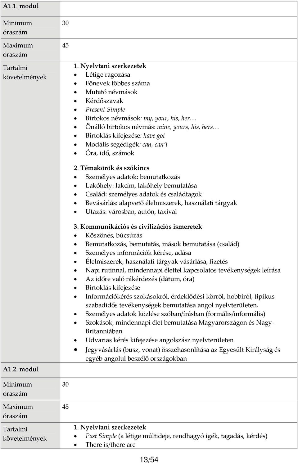 Angol C nyelvi programkövetelmény - PDF Ingyenes letöltés