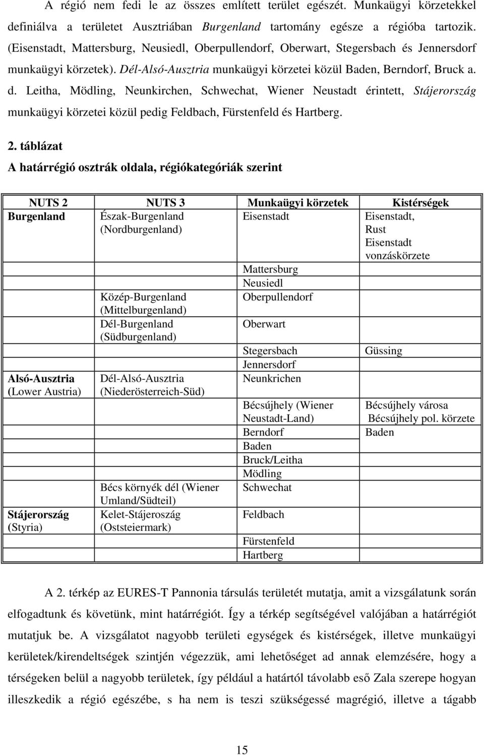 Leitha, Mödling, Neunkirchen, Schwechat, Wiener Neustadt érintett, Stájerország munkaügyi körzetei közül pedig Feldbach, Fürstenfeld és Hartberg. 2.