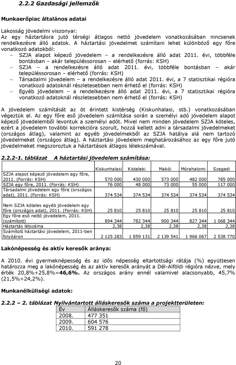 évi, többféle bontásban akár településsorosan elérhető (forrás: KSH) SZJA a rendelkezésre álló adat 2011.