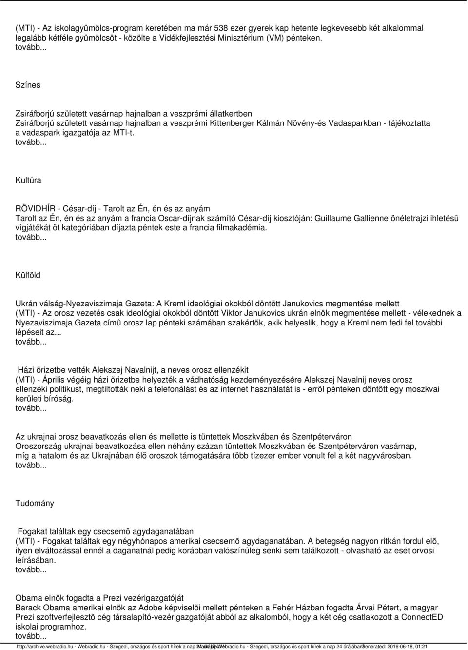 igazgatója az MTI-t.