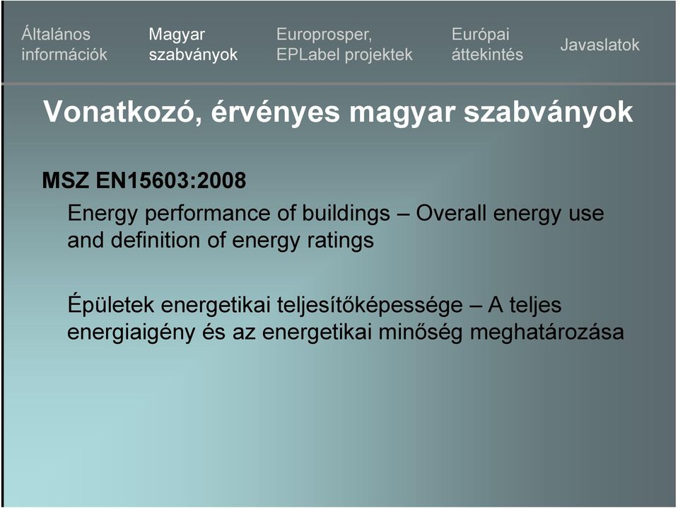 definition of energy ratings Épületek energetikai