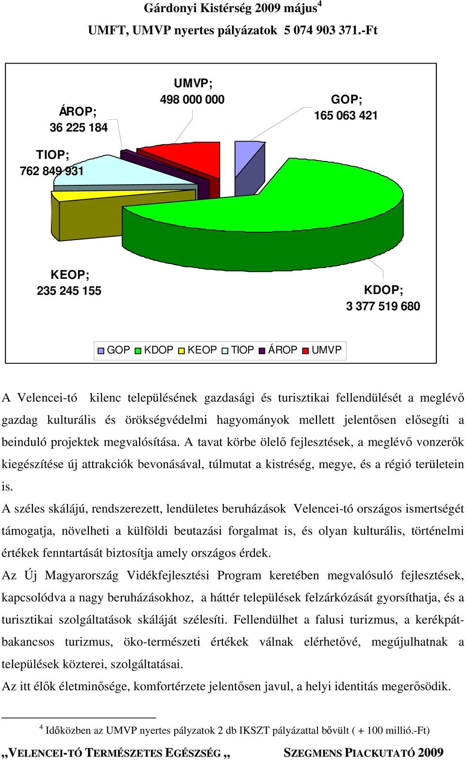 turisztikai fellendülését a meglévő gazdag kulturális és örökségvédelmi hagyományok mellett jelentősen elősegíti a beinduló projektek megvalósítása.