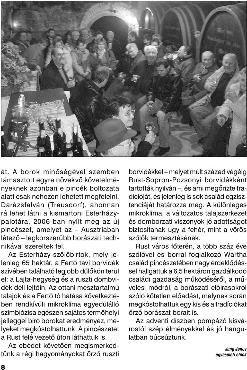 Az Esterházy-szőlőbirtok, mely jelenleg 65 hektár, a Fertő tavi borvidék szívében található legjobb dűlőkön terül el: a Lajta-hegység és a ruszti dombvidék déli lejtőin.