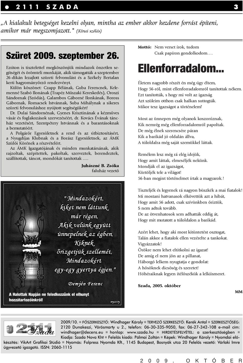 Ellenforradalom... Szada. Szüret szeptember SZADA 3 - PDF Free Download