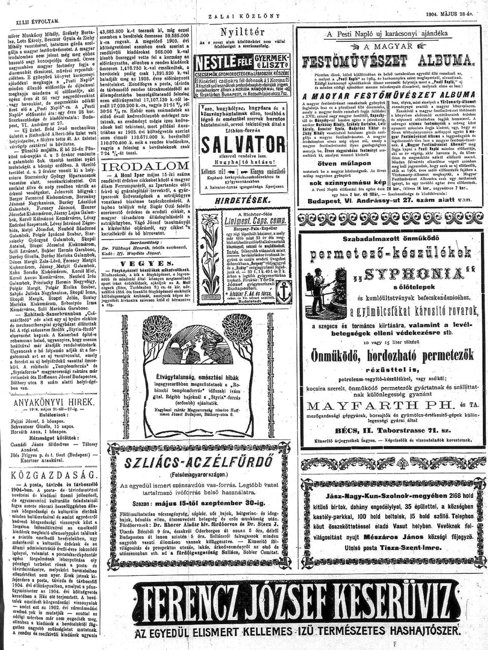 Ső óv: B- ő, p Ab 1903. v öv D6» VI. Ay 27. _ 13 ü. Bó Jő c cí 118.671.000. bvbő ü Rc Ab-f ü v: 110.070.400-., yb, fő. A ü, vy f bv, c vóp bőví. I 7-24 %-. 1 Tűó "!*- E 23 " P " I ö p. 3 ó &b ö.