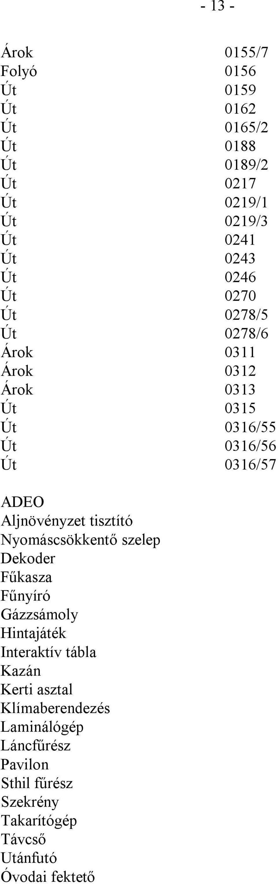 Aljnövényzet tisztító Nyomáscsökkentő szelep Dekoder Fűkasza Fűnyíró Gázzsámoly Hintajáték Interaktív tábla Kazán