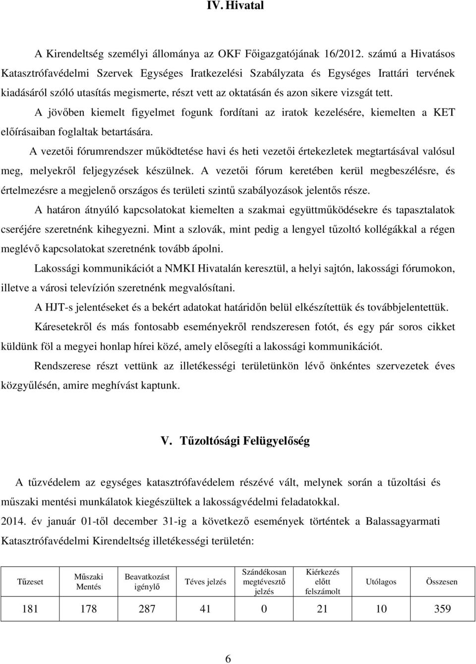 A jövőben kiemelt figyelmet fogunk fordítani az iratok kezelésére, kiemelten a KET előírásaiban foglaltak betartására.