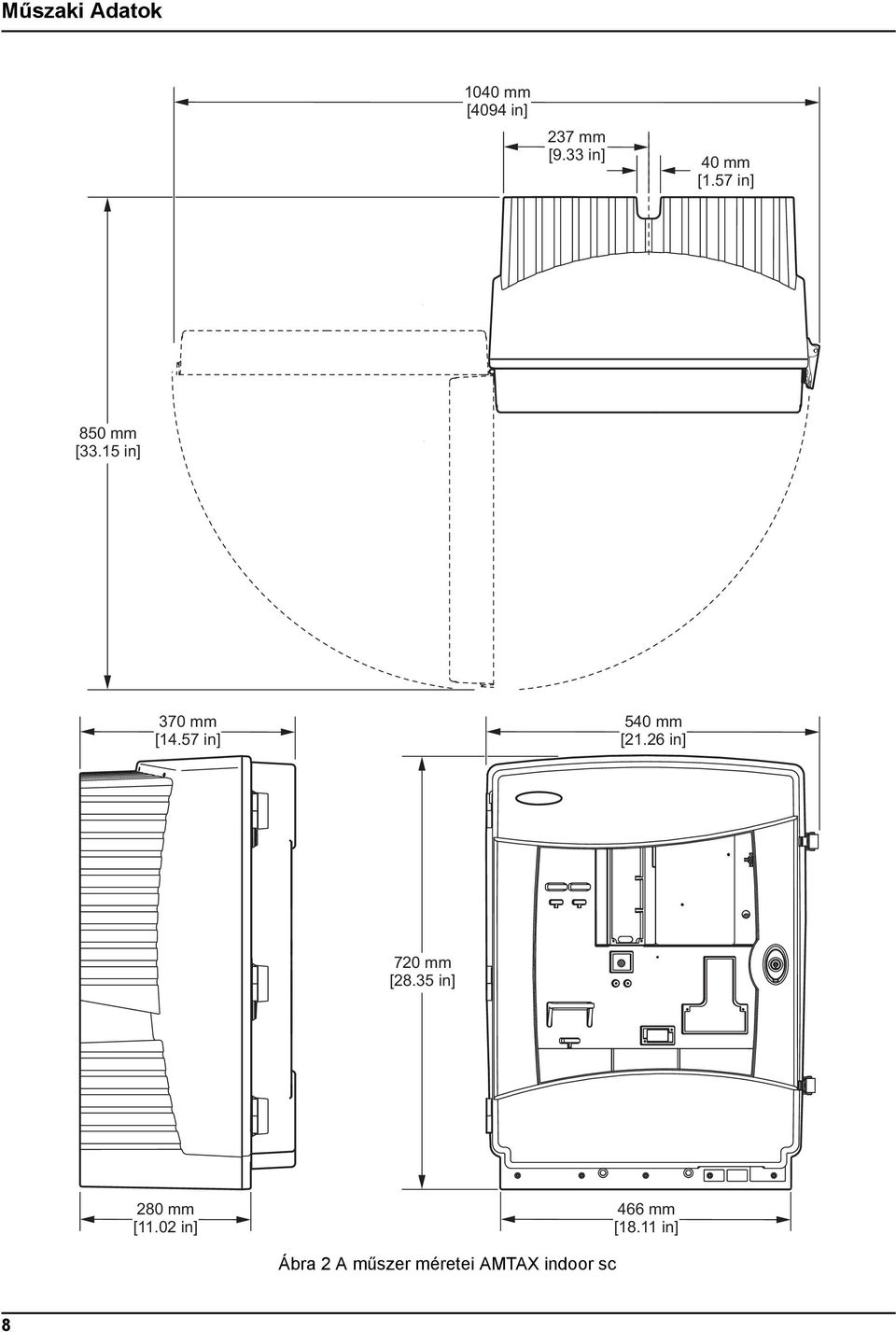 57 in] 540 mm [21.26 in] 720 mm [28.35 in] 280 mm [11.